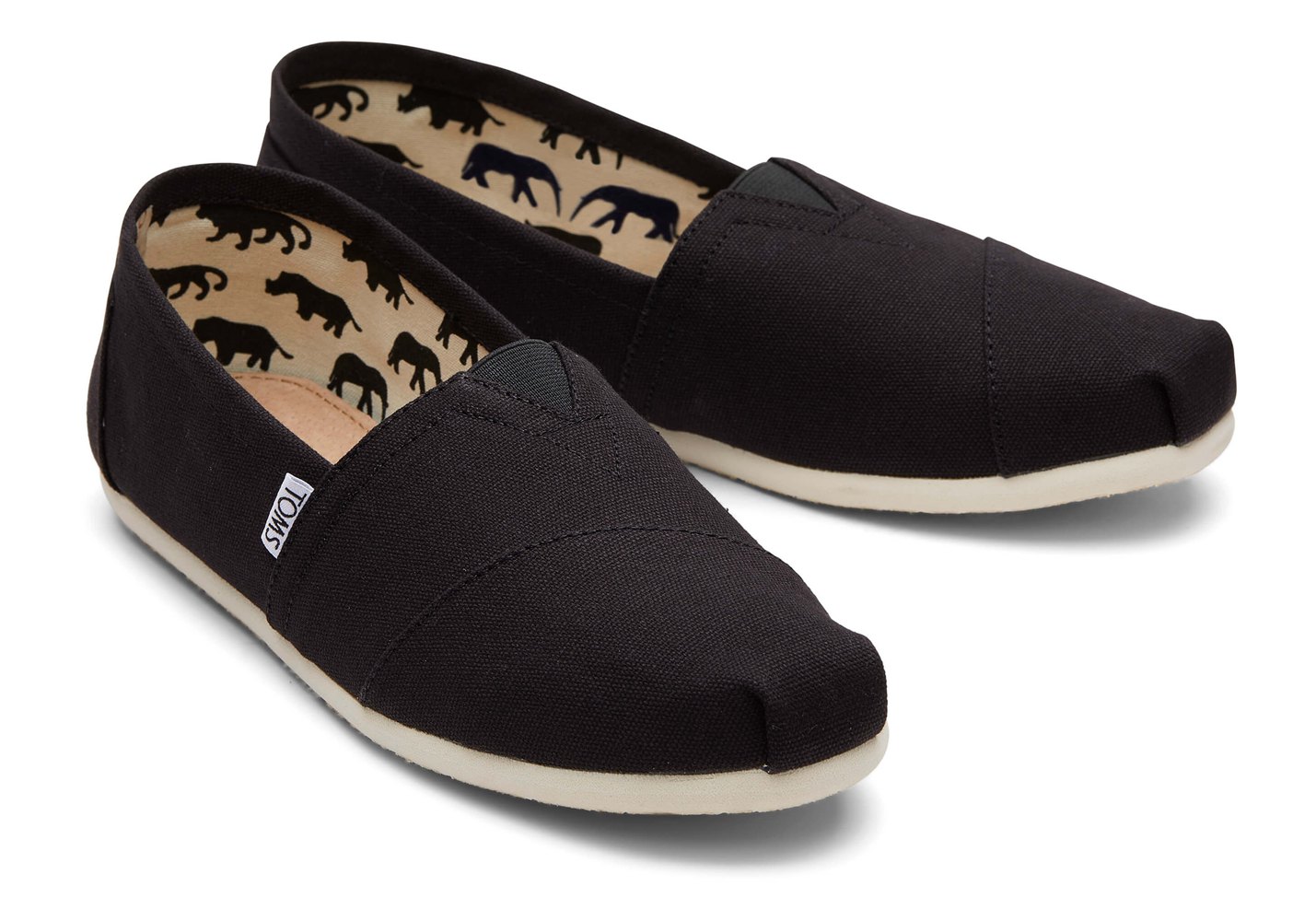 Toms Alpargata Canvas Espadrille Black - Mens - 67041-ZMLD